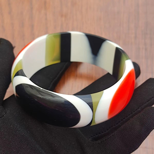 Designer Resin <b>Bracelet</b> For Women Trendy Jewelry Gift Contemporary Resin Bangles For Women Luxury Accessories - Product Image 1