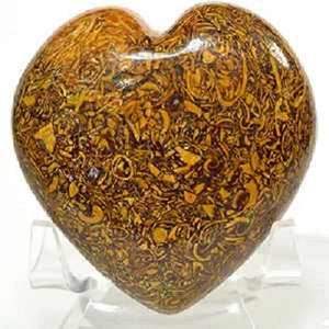 Piedra preciosa de corazón hinchada tallada a mano en forma de corazón de cristal para joyería, cristales de piedras preciosas naturales de regalo - Product Image 2