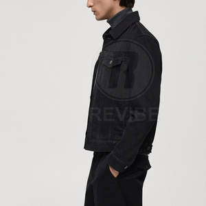 Service OEM, vente en gros, veste en jean pour homme, design optimal, légère, couleur personnalisée, veste en jean pour homme en vente - Product Image 4
