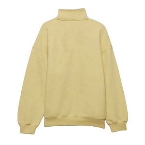New Style Wholesale Custom Embroidery Front Mockneck <b>Sweatshirt</b> for Women Men Oversized Quarter Zip Pullover High Neck Winter - Product Image 2