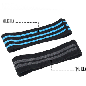 Bande de résistance élastique en tissu, écologique, antidérapante, durable, pour entraînement à domicile, différents niveaux de résistance, vente en gros à bas prix - Product Image 2