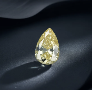 Diamants certifiés IGI, diamants de laboratoire CVD, diamants jaunes en forme de poire, de 1 à 2 carats, pour montres, alliances, boucles d'oreilles et bracelets - Product Image 3