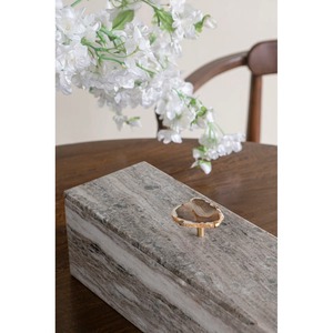 Elegant Marble <b>Storage</b> Box With Crystal Handle Luxury Jewelry Organizer <b>For</b> Home Decor <b>Dressing</b> <b>Table</b> <b>Storage</b> Gift Item Premium - Product Image 6