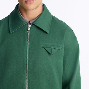 Premium Solid Mandarin Collar Casual <b>Bomber</b> <b>Jacket</b> Men <b>Vintage</b> OEM Custom <b>Jacket</b> Breathable Outerwear Men's <b>Jacket</b> - Product Image 3