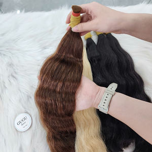 Extensiones de Cabello Humano Virgen Vietnamita al Por Mayor, Estilo Ondulado Natural, Se Pueden Decolorar en Todos los Colores, Sin Procesar, Sin Químicos - Product Image 3