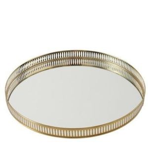 Luxury Gold Metal Glass <b>Mirror</b> Decorative Tray Set Modern Geometric Jewelry Organizer Perfume Plate Cosmetic Storage Tray Plate - Product Image 4