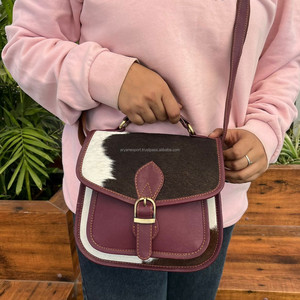 Sacs à bandoulière en cuir de vachette personnalisés Sacs à main occidentaux en cuir véritable pour femmes de grande qualité Sac à main de créateur de luxe - Product Image 2