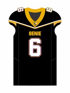 Men's American Football Uniform Set Black <b>Gold</b> Sleeveless V-Neck Breathable Polyester Customizable All Seasons - Product Image 5