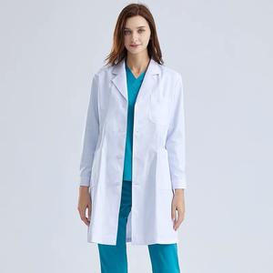 ชุดยูนิฟอร์มทางการแพทย์สำหรับนักศึกษา พยาบาล และเสื้อกาวน์สำหรับห้องปฏิบัติการ ทำจากผ้าฝ้ายหนา ทนทานต่อการสึกหรอ และป้องกันแบคทีเรีย ปรับแต่งได้ - Product Image 4