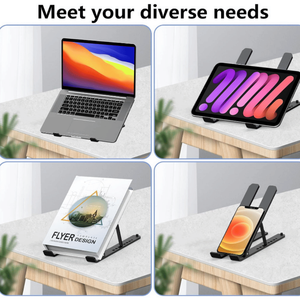 Supporto per Monitor in Legno Regolabile in Altezza per Desktop, Laptop e Televisori - Portatile, Pieghevole e Resistente - Product Image 6