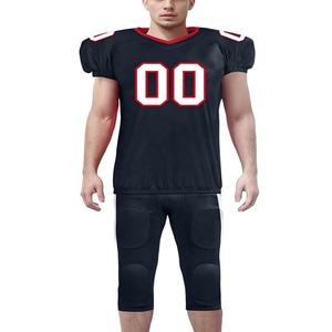 ชุดกีฬาแขนสั้นพิมพ์ลายระบายอากาศเสื้อฟุตบอลอเมริกันออกแบบได้ตามต้องการ - Product Image 5