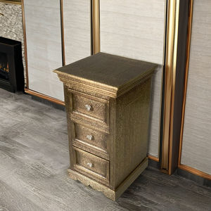 Muebles modernos de lujo para sala de estar, gabinete de 3 cajones de madera maciza de estilo americano - Product Image 1