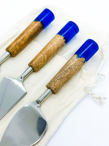 Modern Simple <b>Cheese</b> Cutting Tool Premium Stainless Steel Blade Terrazzo Handle Fruit Fork <b>Knife</b> Cutlery <b>Set</b> 7 Inch Eco-Friendly - Product Image 5