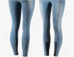 Pantalones de equitación transpirables y antibacterianos de alta calidad para mujer, leggings de equitación personalizados a la venta - Product Image 2