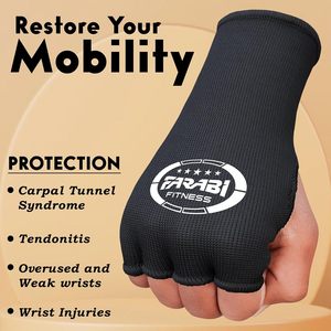 Guantes Interiores de Boxeo Profesionales Personalizables, Agarres para las Manos de Algodón Transpirable, Ecológicos, de Bajo Precio, Protección para las Muñecas, Envoltura de Gel para las Manos - Product Image 3