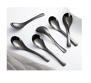 Cuillère à soupe en acier inoxydable de qualité supérieure, lot de 4 pièces pour restaurants et hôtels, cuillère à soupe de table - Product Image 5