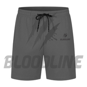 Pantalones Cortos Deportivos Blancos para Hombre Bloodline, Cintura Media, Cordón Ajustable, Secado Rápido, Estampado Informal, Logotipo Frontal - Product Image 3