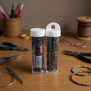 ILAN Perline in Barattolo 6x6mm 15g Multicolore per Gioielleria - Product Image 2