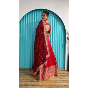 Zari & Sequence Work Party Wear Lehenga Choli Suministros elegantes para fiestas - Product Image 5