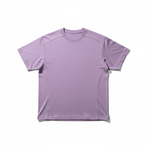 Men's 100% Cotton Knitted Crew Neck Short Sleeve Solid Casual Loose Ultra Soft Breathable 220g Customizable Front <b>Logo</b> - Product Image 1