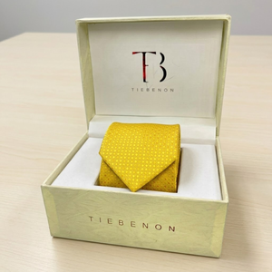 เนคไทโพลีเอสเตอร์ลายจุดสีเหลืองเดซี่ |   เนคไทพรีเมียม อุปกรณ์เสริมสำหรับงานทางการที่หรูหรา |   ของขวัญงานแต่งงานสำหรับธุรกิจ ดีไซน์ทันสมัย คลาสสิก - Product Image 3