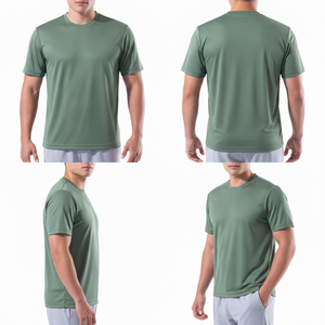 Camiseta de Hombre 100% Algodón, Manga Corta, Alta Calidad, Tallas Grandes, Múltiples Colores, Precio al por Mayor, OEM - Product Image 3