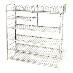Escurridor de Platos de Cocina de 5 Niveles, Estante de Almacenamiento Metálico Multifuncional, Organizador de Pie - Product Image 2