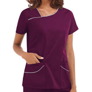 Últimos Accesorios para Enfermeras 2025, Conjuntos de Uniformes Médicos Profesionales de Spandex Tejido, Uniformes de Enfermería de Manga Corta para Hospital, Diseño de Logotipo Personalizado ODM - Product Image 3