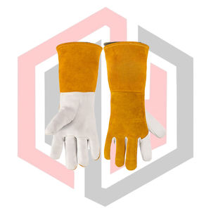 Gants de jardinage en cuir résistants à la chaleur, gants de sécurité durables - Product Image 5