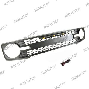 Parrilla Delantera Negra ABS para Bronco 2022 con Luces LED, Compatible con Bronco - Product Image 1