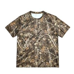 Unisex Camo Print Garment Dyed Jersey Tee Shirt Oversized Streetwear Cotton Short Sleeve Loose Fit Casual Summer Top Front - Product Image 1