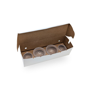 Elegant Design Eco-friendly & Disposable 12x3.75x3.5 Size Dosa <b>Boxes</b> with Insert (White/Kraft) Rectangular Shape Paper <b>Boxes</b> - Product Image 1
