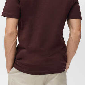 T-shirt Homme à Manches Courtes, Col en V, Design Tendance 2026, Personnalisable avec Logo, Matière Douce, Prix Abordable, Vêtement Décontracté - Product Image 6