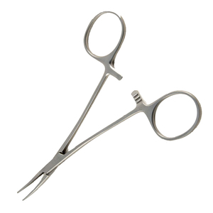 Pinces à moustiques courbées dentelées 12,5 cm (5 pouces) en acier inoxydable, pince chirurgicale hémostatique pour la chirurgie - Product Image 6