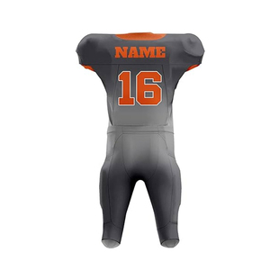 Maillot de football américain personnalisable de haute qualité pour adultes, avec nom d'équipe imprimé, faible MOQ, ensembles d'uniformes de football par sublimation - Product Image 6