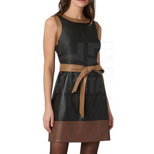 Servicio OEM, Vestido de Cuero Genuino para Mujer, Tejido Suave y Cómodo, Material Duradero, Vestido de Cuero - Product Image 2