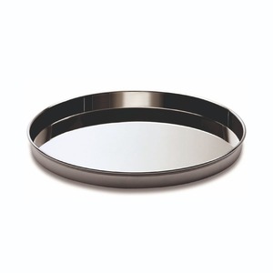 Wholesale Round Stainless Steel Metal Serving Tray Decorative <b>Silver</b> Charger Plate Hotel Restaurant Kitchen <b>Coffee</b> <b>Table</b> Trays - Product Image 4