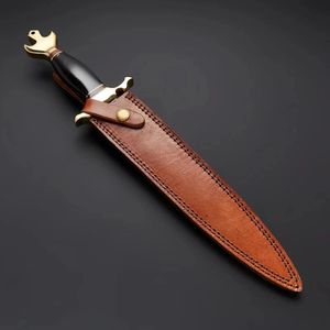 Couteau d'extérieur à lame fixe personnalisé avec construction à lame pleine et manche texturé pour les commandes en gros et sous marque privée - Product Image 3