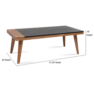 Wholesale <b>Mid</b>-<b>Century</b> Modern Aesthetic Coffee Table Solid Wood Home Furniture with Flared Legs and Ample Display Space - Product Image 5