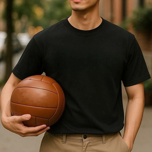 Ballon de football vintage haut de gamme en cuir véritable, avec panneaux faits à la main, design rétro, coutures durables, à vendre - Product Image 1