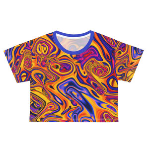 <b>Top</b> Fit New Pakistan Factory Direct Selling <b>Women</b> Sublimation Crop <b>Top</b> Premium Made Cotton Fabric Sublimation Crop <b>Top</b> T Shirt - Product Image 3