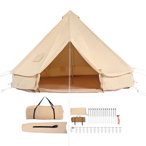 Tenda Yurt BC 4 Stagioni Traspirante da 6m/19.68ft per Campeggio, Capacità 10 Persone, con Foro per Stufa - Product Image 1