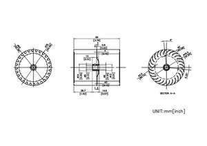 Ventilateur centrifuge en aluminium Symbang CFW7696A, roue de soufflerie, impeller TW, usage industriel pour la réparation et la fabrication de machines - Product Image 5