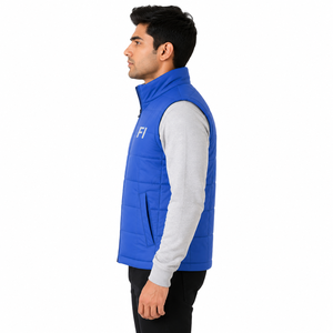 Chaleco Acolchado para Hombre, Cuello Alto, Sin Mangas, Chaqueta de Invierno Informal para Exteriores, Cálida y Ligera, OEM - Product Image 4