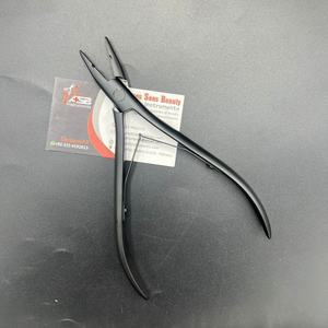 Pinza de Acero Inoxidable para Microperlas, Pinza Profesional Multifuncional de un Solo Orificio para Extensiones de Cabello, Herramienta Personalizada para el Cabello - Product Image 1