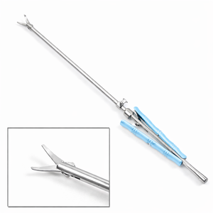 Portaagujas MIS Recto con Bloqueo, Mordazas de Carburo de Tungsteno, Eje de 5 mm, Longitud de Trabajo de 25 cm, Longitud Total de 35.5 cm – ZETOMEDPRO - Product Image 1