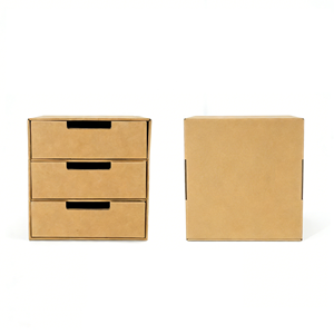 Caja de Regalo de Cartón Rígido Deslizante Multicapa de Papel Kraft con Impresión Personalizada y Cinta - Product Image 2