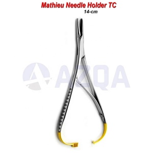 ที่จับเข็มสแตนเลสสตีล Mathieu TC ขนาด 14 ซม. ทำจากทังสเตนคาร์ไบด์ สำหรับผ่าตัดทางทันตกรรม ใช้สำหรับผูกเชือกและเย็บแผล - Product Image 4