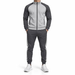 Men's High Quality 220g Midweight Oversized 100% Cotton Tracksuit Wholesale Customized Streetwear Hooded Hoodie <b>Trouser</b> Set - Product Image 3