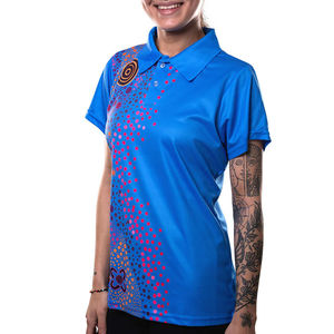 Camiseta Polo Sublimada de Tela Suave de Primera Calidad para Niñas, Último Diseño, Gran Venta, Camisetas Polo Sublimadas para Mujer - Product Image 1